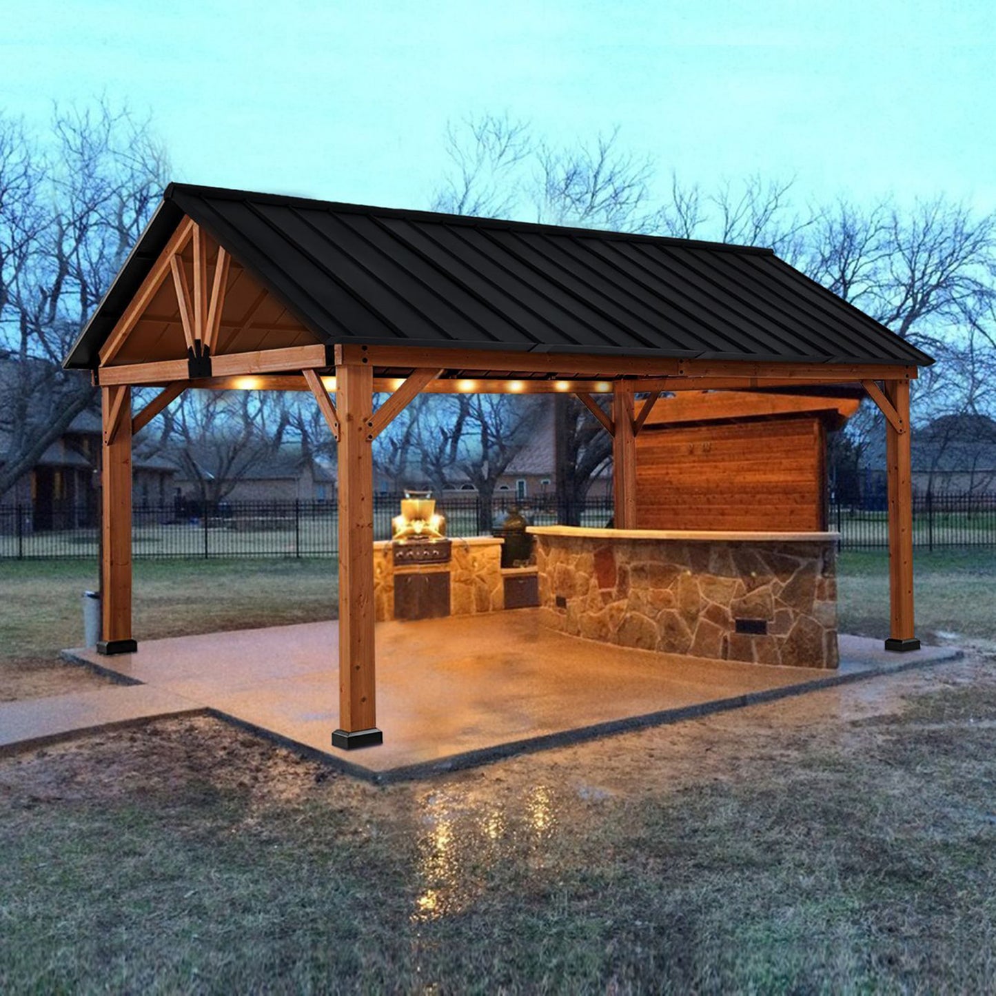 arbecue and cooking pergola